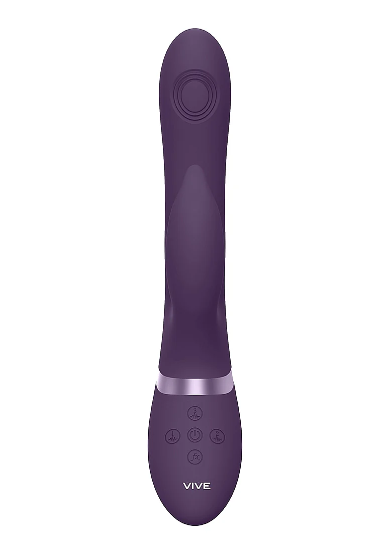 Vive Aimi Rechargeable Triple Motor Swinging Silicone Rabbit - Purple - Image 5