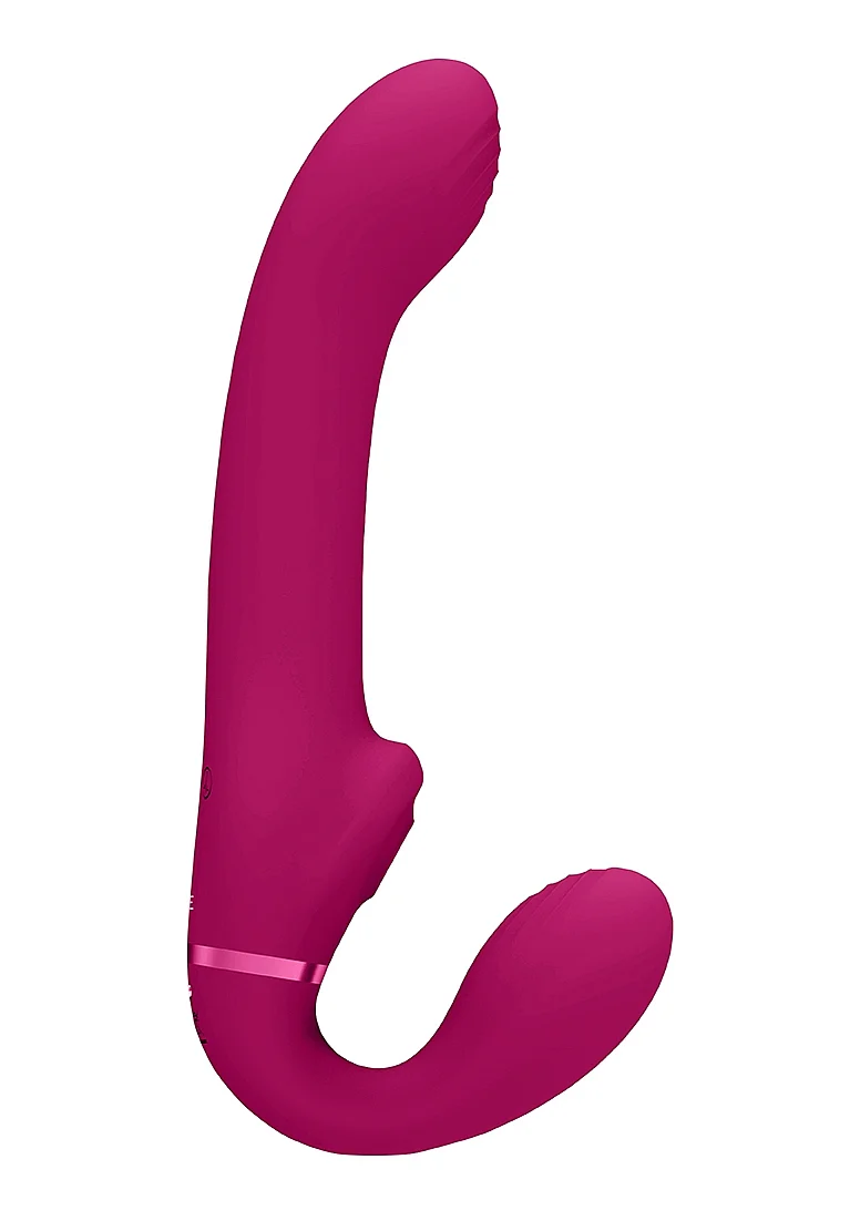 Vive Ai Dual Pulse-Wave & Airwave Strapless Strapon - Pink - Image 2