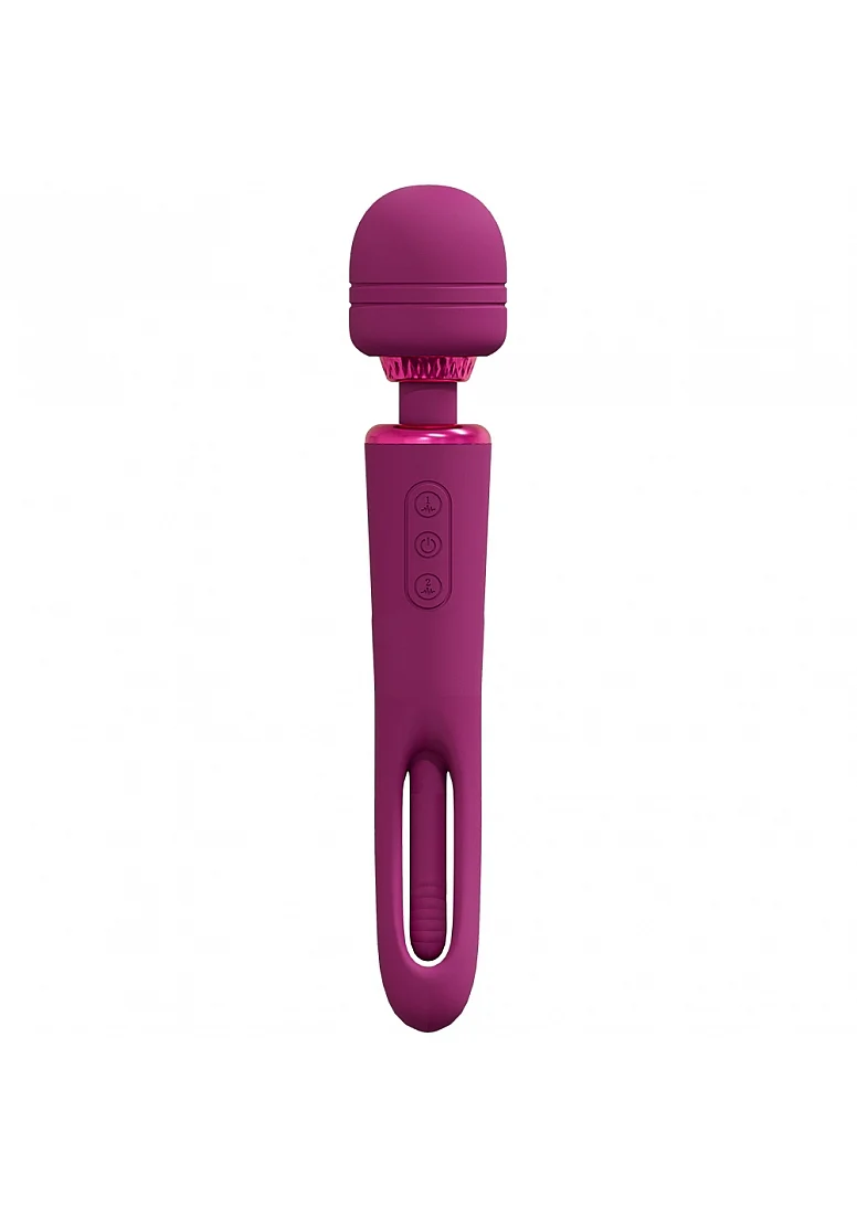 Vive Kiku Double Wand with G-Spot Flapping - Pink - Image 3