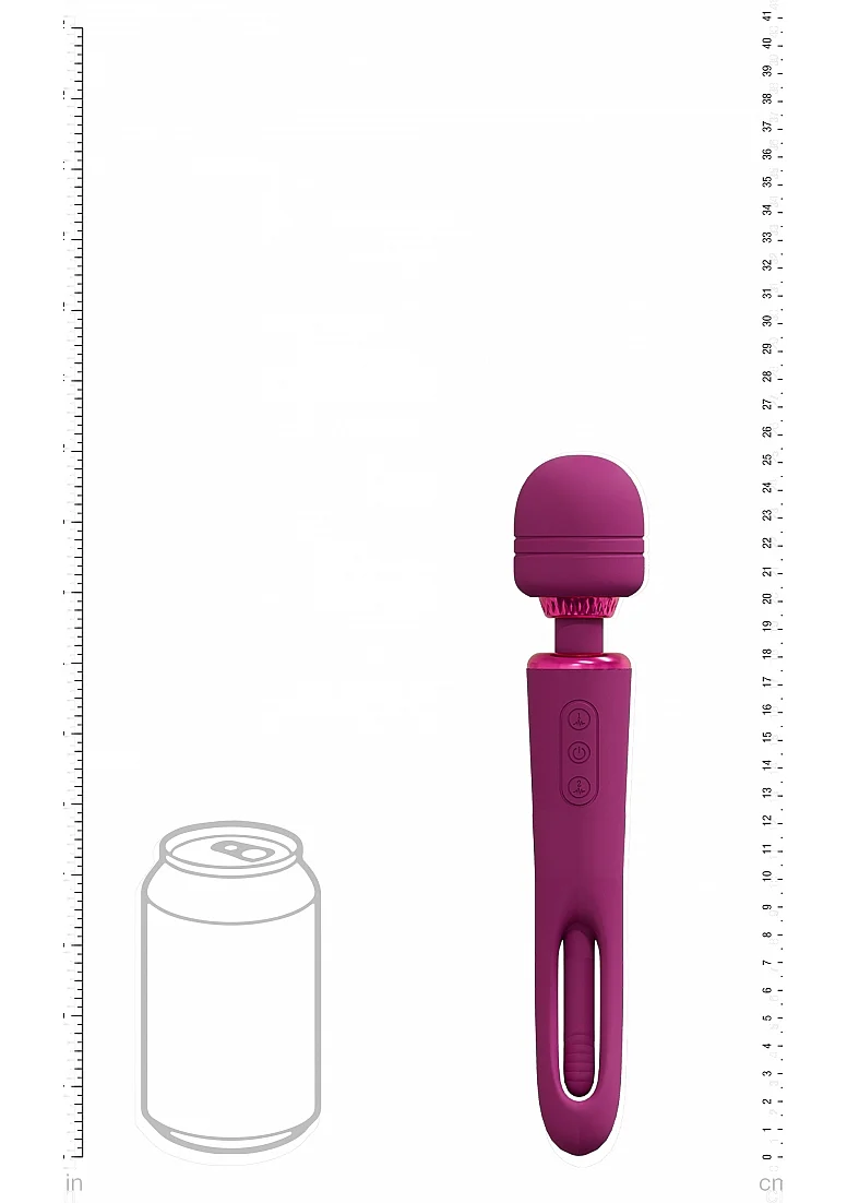 Vive Kiku Double Wand with G-Spot Flapping - Pink - Image 4