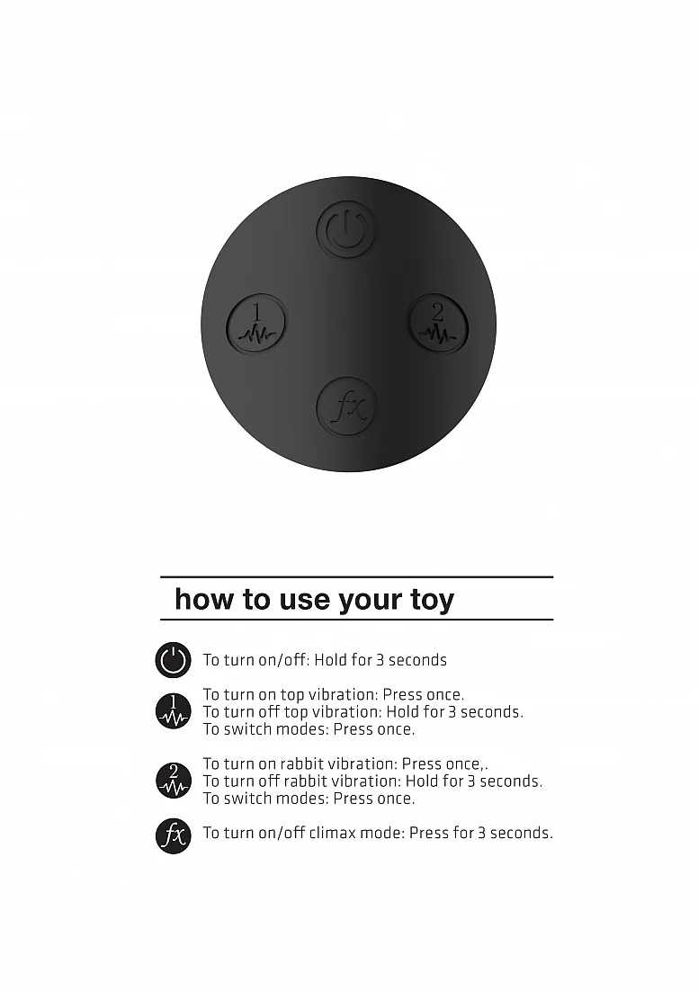 Vive Kyra Pulse-Wave Clitoral Rabbit Vibrator - Black - Image 5