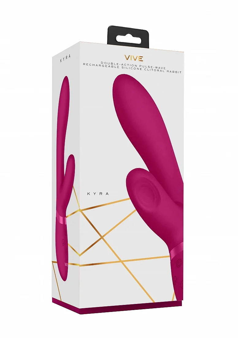 Vive Kyra Pulse-Wave Clitoral Rabbit Vibrator - Pink
