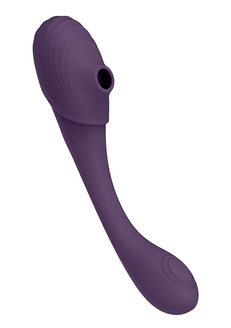 Vive Mirai Double-Ended Pulse Wave & Air Wave Bendable Vibrator - Purple - Image 7