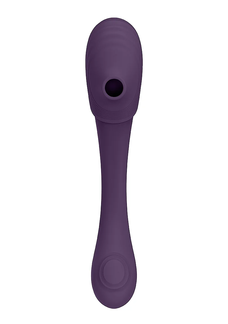 Vive Mirai Double-Ended Pulse Wave & Air Wave Bendable Vibrator - Purple - Image 9