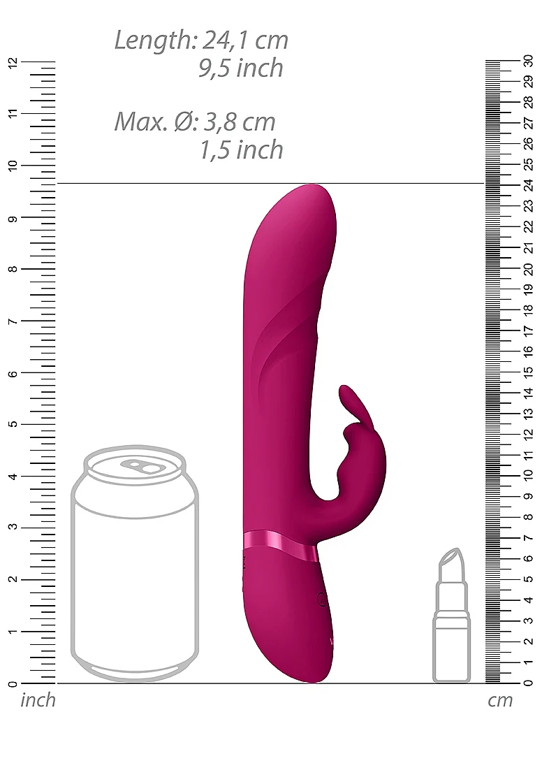 Vive Nari Vibrating and Rotating Wiggle G-Spot Rabbit - Pink - Image 6