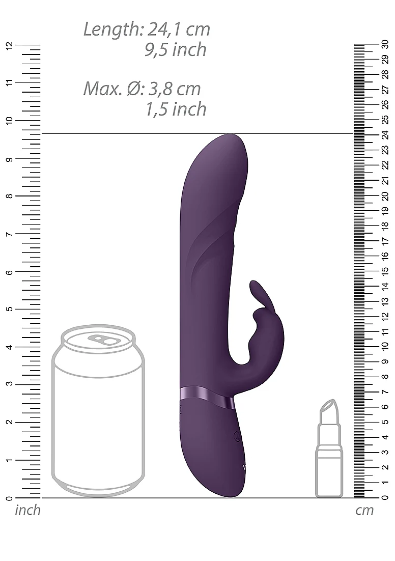 Vive Nari Vibrating and Rotating Wiggle G-Spot Rabbit - Purple - Image 6