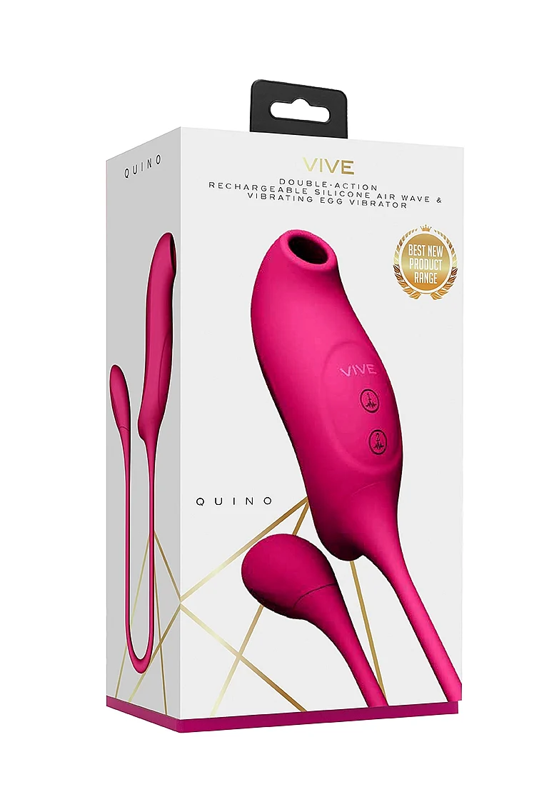 Vive Quino Airwave & Vibrating Egg - Pink
