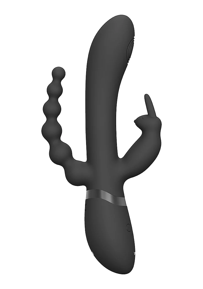Vive Rini Pulse-Wave Triple Motor Rabbit - Black - Image 4