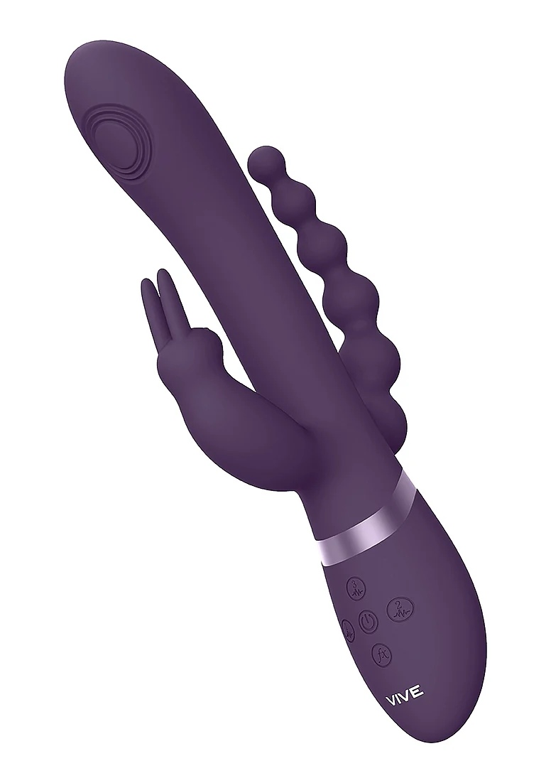 Vive Rini Pulse-Wave Triple Motor Rabbit - Purple - Image 4