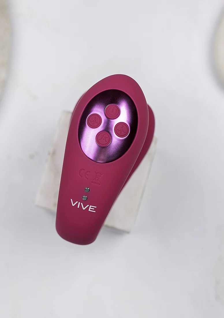 Vive Yoko Triple Action Vibrator with Clitoral Pulse Wave - Pink - Image 2