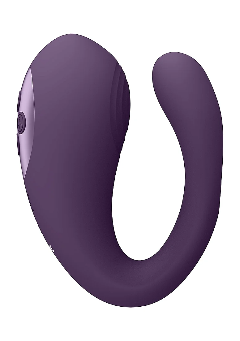 Vive Yoko Triple Action Vibrator with Clitoral Pulse Wave - Purple - Image 4