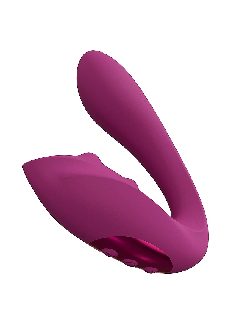 Vive Yuki Dual Motor G-Spot Vibrator with Massaging Beads - Pink - Image 2