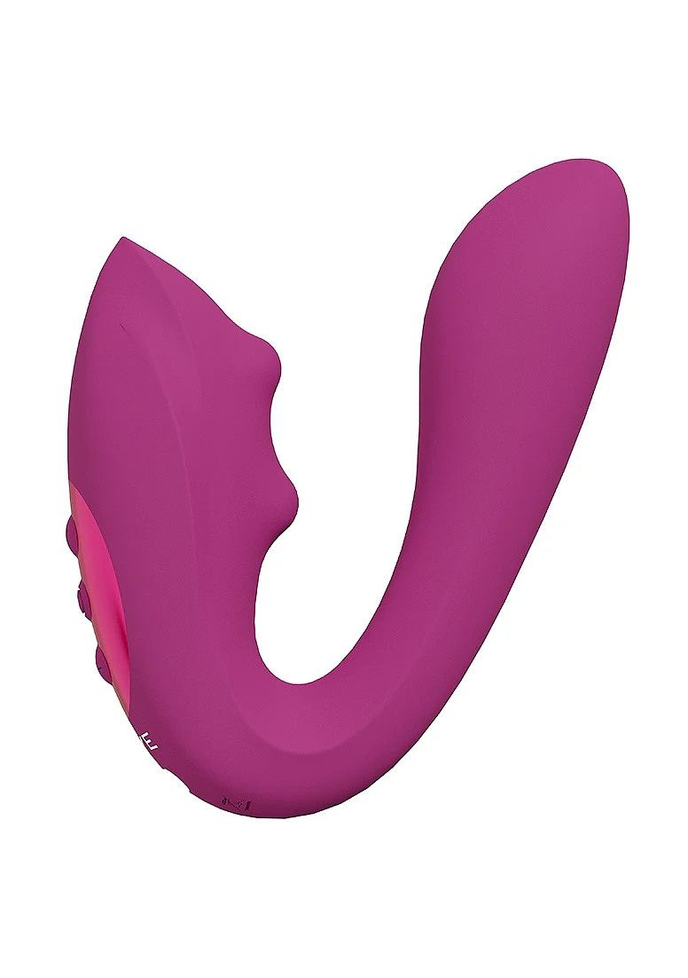 Vive Yuki Dual Motor G-Spot Vibrator with Massaging Beads - Pink - Image 4