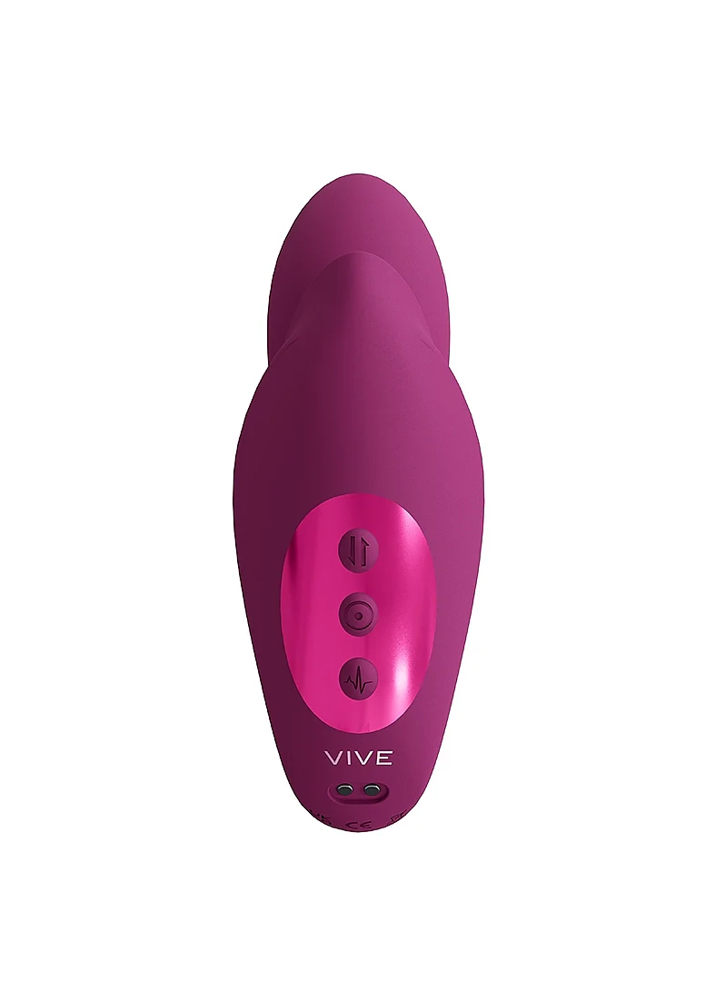 Vive Yuki Dual Motor G-Spot Vibrator with Massaging Beads - Pink - Image 5
