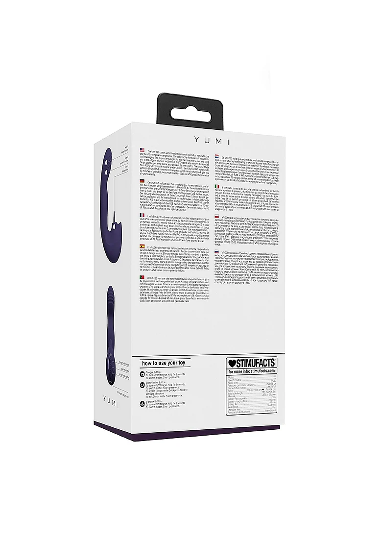 Vive Yumi Triple Motor G-Spot Finger Motion Vibrator - Purple - Image 7