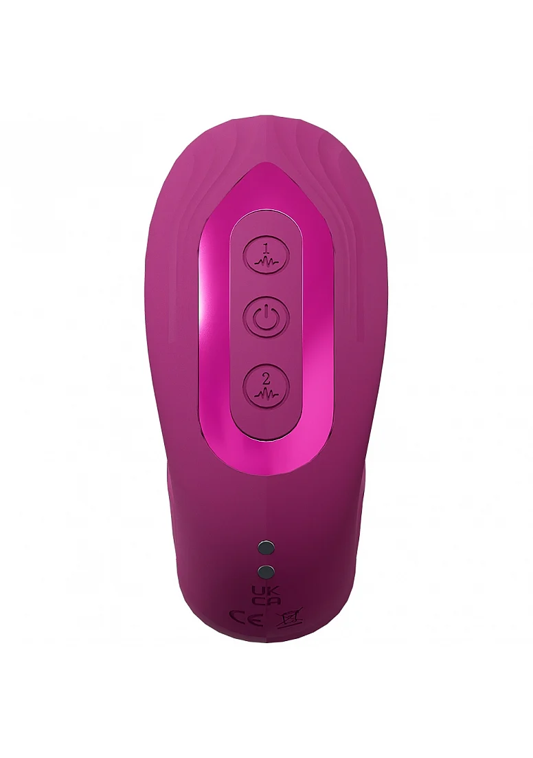 Vive Yuna Dual Motor Airwave Vibrator with G-Spot Flapping Stimulator - Pink - Image 3