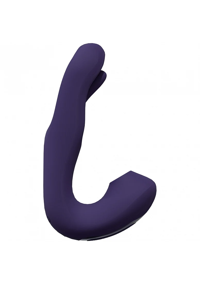 Vive Yuna Dual Motor Airwave Vibrator with G-Spot Flapping Stimulator - Purple - Image 5