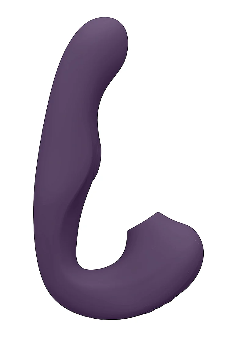 Vive Zaki Rechargeable Silicone Airwave-Pulse Wave Vibrating G-Spot Vibrator - Purple - Image 4