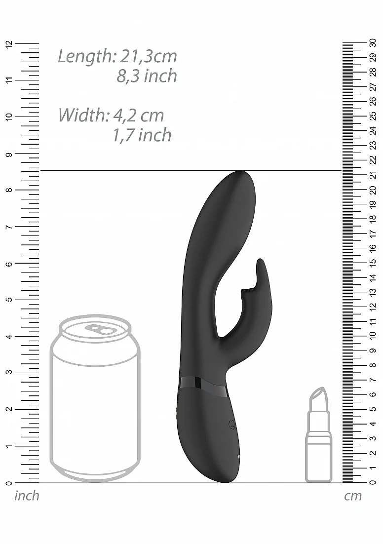 Vive Zosia Classic G-Spot Rabbit Vibrator - Black - Image 11