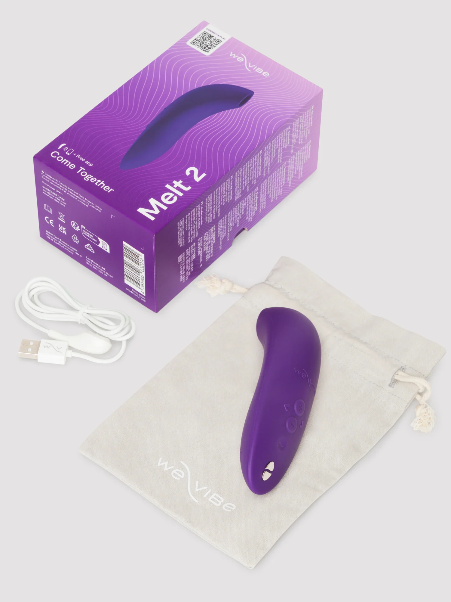We Vibe Melt 2 Pleasure Air Clitoral Stimulator Purple - Image 12