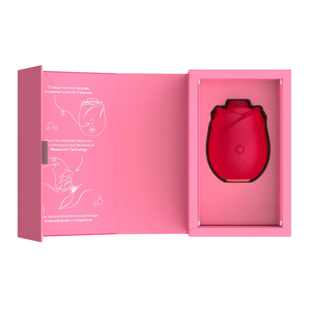 Womaniser Rose Pleasure Air Clitoral Suction Stimulator Red - Image 11