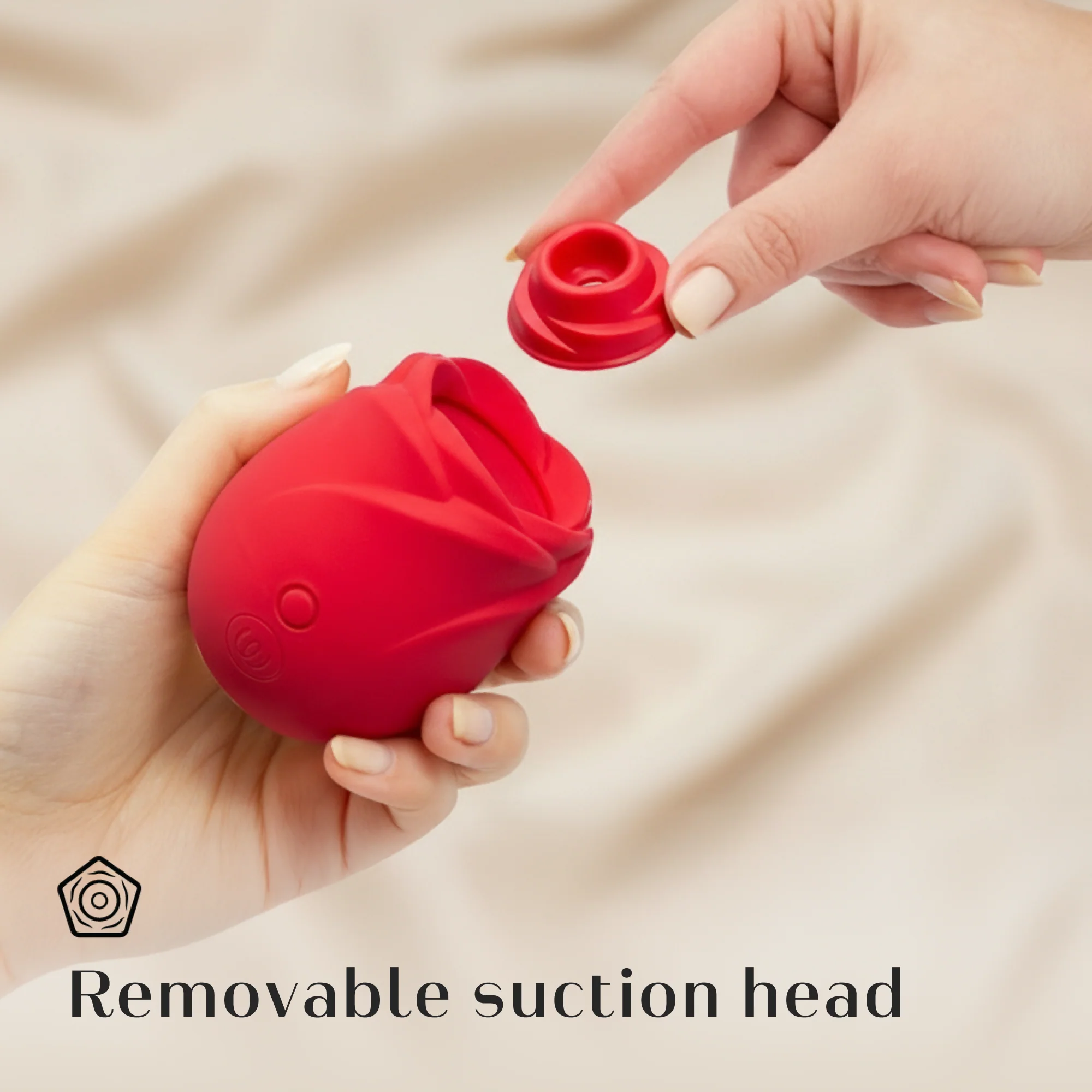 Womaniser Rose Pleasure Air Clitoral Suction Stimulator Red - Image 5