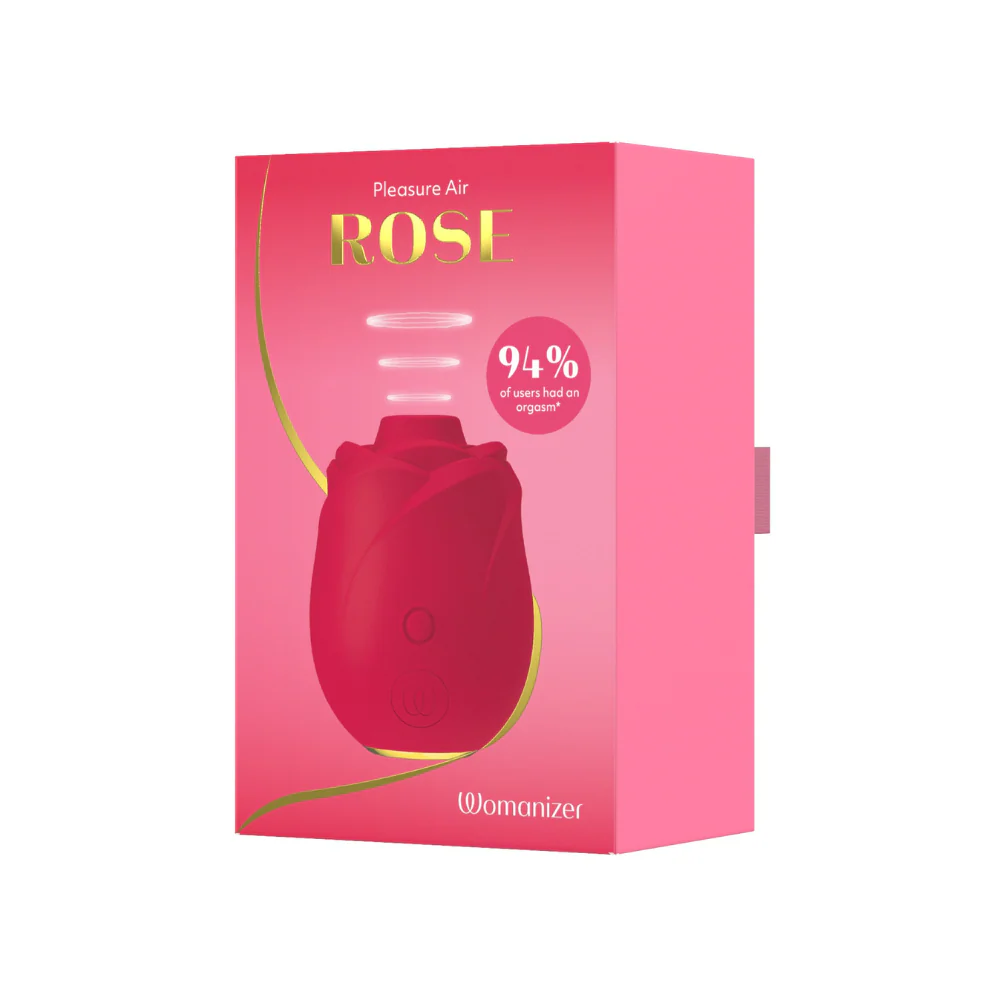 Womaniser Rose Pleasure Air Clitoral Suction Stimulator Red - Image 9