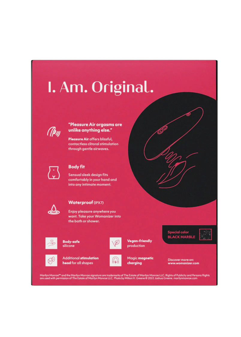 Womanizer Marilyn Monroe Special Edition Black Marble - Image 3