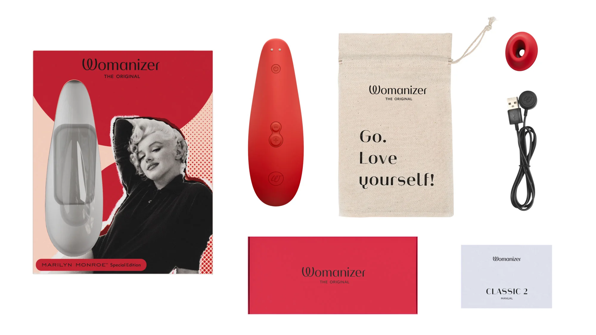Womanizer Marilyn Monroe Special Edition Vivid Red - Image 2