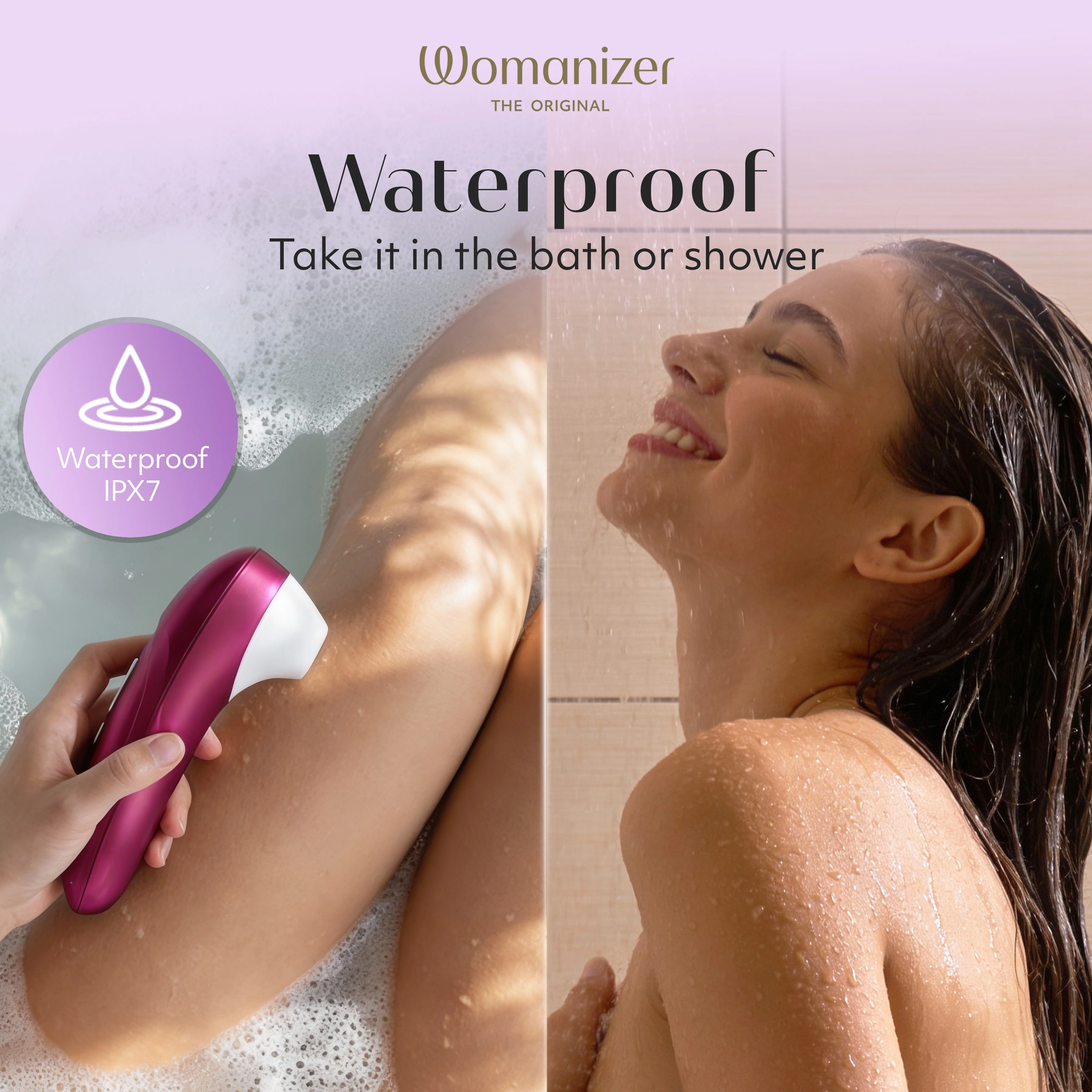 Womanizer Pro Pleasure Air Clitoral Suction Stimulator Vibrant Pink - Image 7
