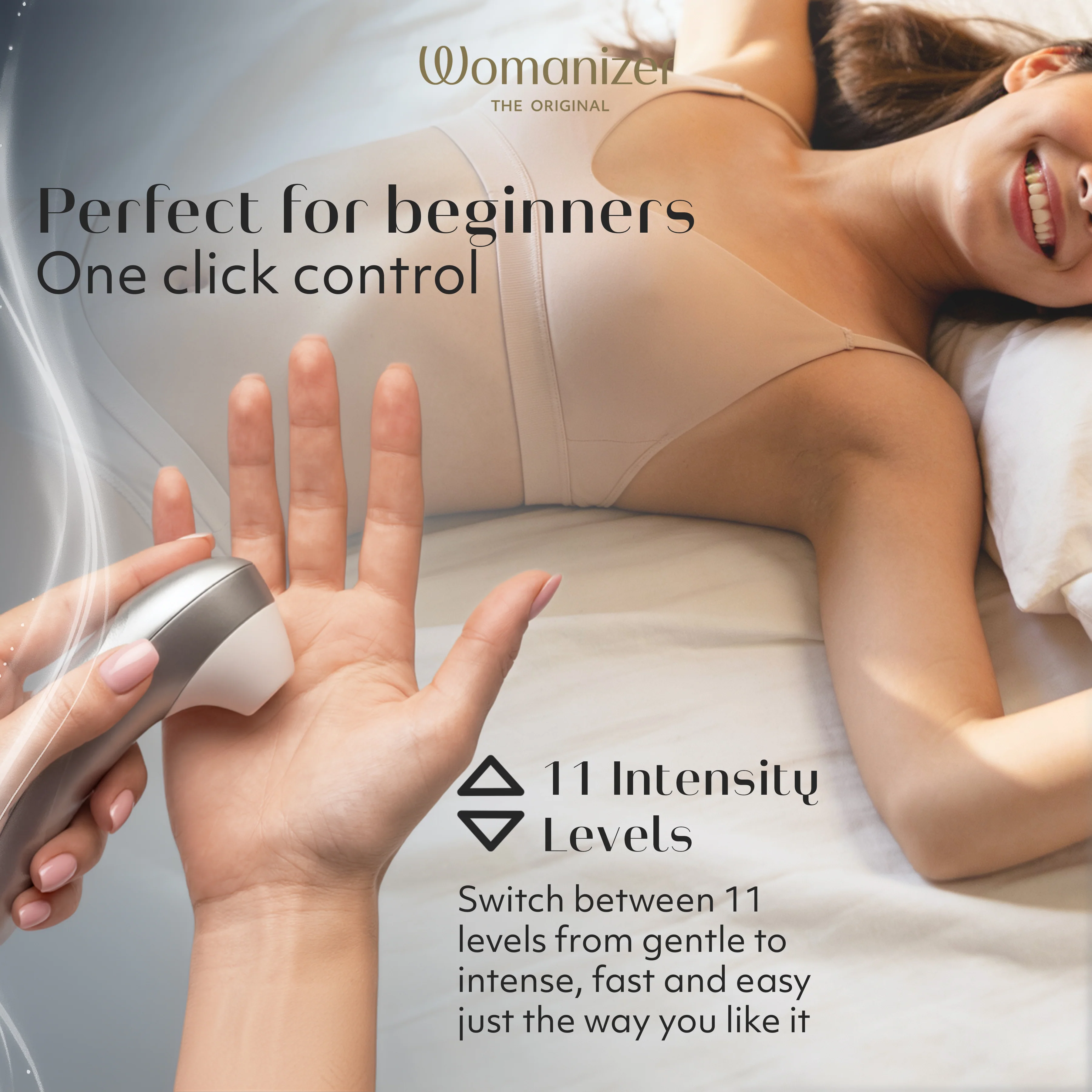 Womanizer Pro Pleasure Air Clitoral Suction Stimulator Silver - Image 3