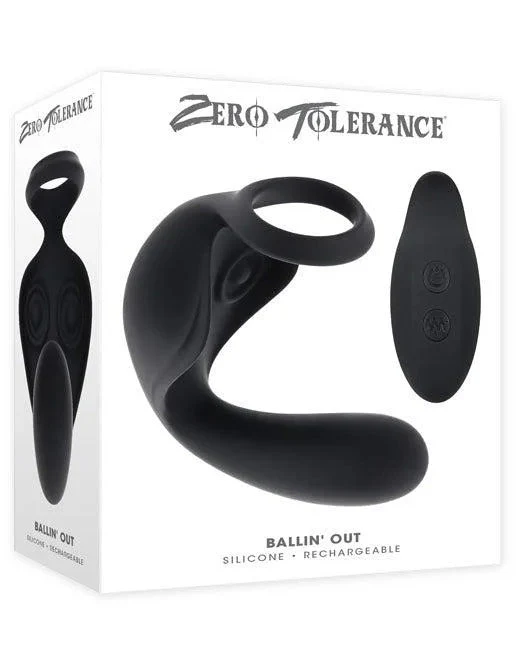 Zero Tolerance Ballin Out Prostate Massager with Cock Ring and Remote - Image 2
